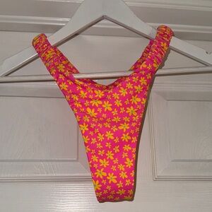 Kulani Kinis Pink and Yellow Floral Swim Bottom
